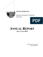 Kansas State Board of Indigents' Defense Services Annual Report Fiscal Year 2018