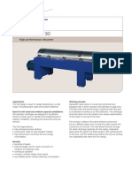 High-Performance Decanter: Applications Working Principle