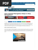 How Celestial Navigation Helps in Ship Navigation - PDF