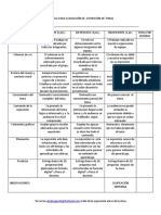 Rúbricas para Evaluación Mtria.