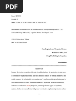 State Regulation of Organized Crime: Politicians, Police, and Drug Trafficking in Argentina