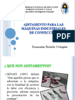 Aditamento para Las Máquinas Industriales de Confección