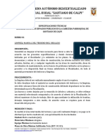 Especificaciones Tecnicas Parque y Upc PDF