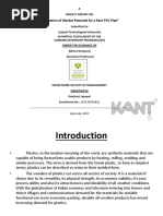 "Estimation of Market Potential For A Kant PVC Pipe": June-July, 2017