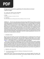 Design and Construction Guidelines For Skewed/curved Steel I-Girder Bridges