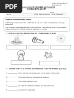 Evaluacion Unidad La Luz