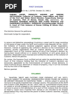 First Division: Respondents. The Solicitor General For Petitioner. Dominador Suñga For Respondent