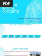 Study of Special Concrete