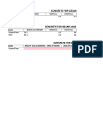 Concrete For Columns by Volume Method (Class "A" Mixture) : Ground Floor 1C-1 0.3 0.3