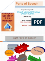 Ansari MD Imran - 18 - Parts of Speech in English