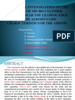 Passive Flow Control Over An Airfoil by Placing Microcylinder Ahead of Leading Edge