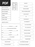 3 Primaria Inglés. PAST SIMPLE