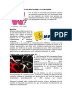 Empresas Más Grandes de Guatemala - Investigación Científica y Distribuciones de Frecuencias