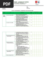 Deped Division of Quezon: Office Performance Commitment and Review Form