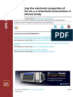 Modulating The Electronic Properties of Perovskite Via - Interfacial Interactions: A Computational Study