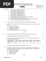 Elective - II: Pavement Analysis & Design: B.E.Eighth Semester (Civil Engineering) (C.B.S.)