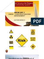 MSCM Sec 1: Cm659 - Construction Risk Management