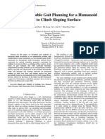 Dynamically Stable Gait Planning For A Humanoid Robot To Climb Sloping Surface