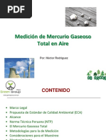 Medición de Mercurio Gaseoso Total en Aire Por Green Group