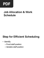 Job Allocation, Schedule