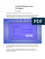 Como Resetear DVR H264 Por Clave Perdida