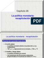 Capítulo 26: La Política Monetaria: Recapitulación