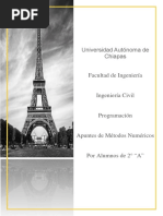 Manual de Teoria y Codigos de Metodos Numericos 2° A PDF