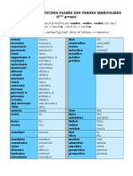 Tableau Des Participes Passs Des Verbes Irrguliers1