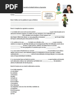 Prueba Sumativa Unidad Folclore y Expresión