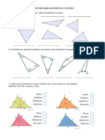 Cuestionario Matemática Noveno