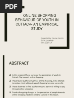 Online Shopping Behaviour of Youth in Cuttack-An Empirical Study