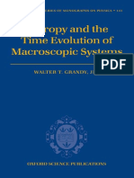 (International Series of Monographs On Physics) Walter T. Grandy Jr. - Entropy and The Time Evolution of Macroscopic Systems-Oxford University Press, USA (2008) PDF