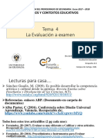 Tema 4 La Evaluación A Examen PDF