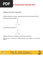 Alehydes, Ketones and Carboxylic Acid