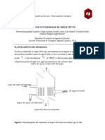 Diseno de Un Evaporador de Simple Efecto