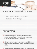 Anemia Neonatal