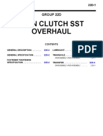 Twin Clutch SST Overhaul: Group 22D