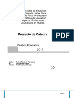 Programa - Política Educativa Uader 2018