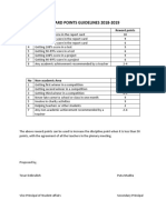 Reward Points Guidelines 2018-2019