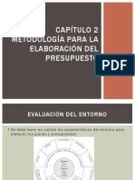 Capítulo 2 Metodología para La Elaboración Del Presupuesto