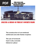 Analysis and Design of Precast Frames