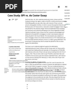 Case Study: BPI vs. de Coster Essay Example For Free