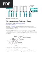 Herramientas de Corte para Torno