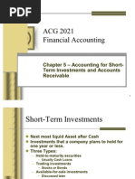 Chapter 5 Accounting For Short-Term Investments and Accounts Receivable