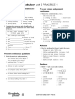 Grammar Vocabulary 1star Unit2