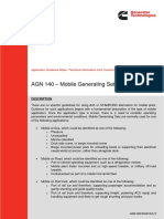 AGN 140 - Mobile Generating Sets: Application Guidance Notes: Technical Information From Cummins Generator Technologies