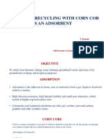 Grey Water Recycling With Corn Cob As An Adsorbent: T Janani Dr. J.S.Sudarsan K Prasanna