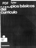 Tyler Ralph W - Principios Basicos Del Curriculo PDF