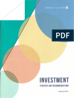 Democracy Alliance Spring 2019 Investment Strategy and Recommendations