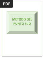 Metodo Punto Fijo